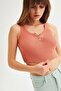 Corded Crop Knitwear Blouse - 4