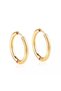 Women's Gold Yellow 316l Steel 10mm Hoop Earrings