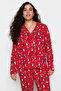 Red Shirt Collar Christmas Themed Knitted Pajama Set Tbbaw24Ai00002 - 4
