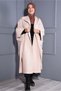 Stamp Pocket Hat Poncho Beige - 3