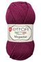 Megastar 70609 Eggplant Color 25% Wool Blended Thick Thread Cardigan Vest Scarf Beanie Thread - 2