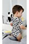 Girl-Boy Short Sleeve Dalmatian Snap-On Bodysuit 100% Cotton and Lycra Flexible Fabric - 5