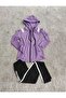 Women's Hooded Sports Top and Bottom Set