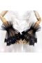 Tulle lace detailed gloves