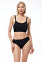 Women's Black 2 Pack Normal Waist Modal Slip Panties 1028 - 2