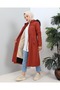KMKKOMBİN WATER REPELLENT WINTER CLOTH WITH FUR INNER SIZED HIJAB COAT COAT