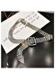 Silver Crystal Stone Belt Choker Necklace Special Necklace Stone Choker - 5