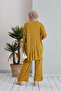 Women's Pocket Detailed Tunic and Trousers Corded Knitwear Set - 7