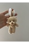 Cute Coffee Plush Rabbit Keychain Bag and Wallet Accessory Gift - 3