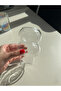 Heat Resistant Borosilicate Cone Wavy Style Glass Cup | Coffee and Presentation Cup - 1 Piece - 6