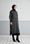Wonderful Striped Knitwear Hijab Tunik - 6