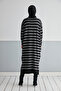 Wonderful Striped Knitwear Hijab Tunik - 4