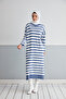 Wonderful Striped Knitwear Hijab Tunik - 6