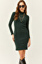 Women's Emerald Green Lycra Camisole Dress ELB-19000751 - 4
