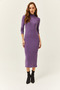 Women's Purple Lycra Shawl Long Camisole Dress ELB-19000750 - 2