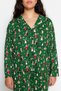 Green Shirt Collar Christmas Themed Knitted Pajamas Set Tbbaw24Ai00002 - 5
