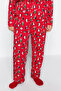 Red Shirt Collar Christmas Themed Knitted Pajama Set Tbbaw24Ai00002 - 6