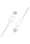 Braided USB-C to USB-C Cable 100W 2 Meters White USB-IF Certified Type-C Cable - 4