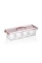4-Piece Spice Rack Organizer in Powder Pink Color (1 Piece 3.5 Lt, 4 Pieces Inner Boxes 500 ml) with Label and Gift - 2