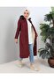 KMKKOMBIN WOMEN'S BONDIT FABRIC SLEEVE STRAPS KNEE BOTTLE COAT WITH FUR INSIDE BATTAL SIZE - 2