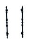 Gözde Matte Black Furniture Cabinet Kitchen Drawer Handle 10 Pieces 96 Mm