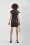 Black Glitter Mini Dress - 3