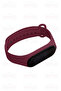 Xiaomi Mi Band 3/4 Compatible High Quality Silicone Band (Band only) (burgundy) - 3
