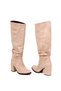 Women's Gusseted Long Winter Boots. Heel 8cm - 6