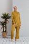 Women's Pocket Detailed Tunic and Trousers Corded Knitwear Set
