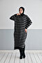 Wonderful Striped Knitwear Hijab Tunik - 2
