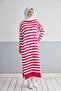 Wonderful Striped Knitwear Hijab Tunik - 4