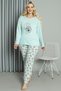 Fashion Line Women's Plus Size Combed Cotton Long Sleeve Pajama Set202211
