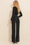 Black Glitter Palazzo Trousers Alc-X11191 - 5