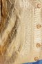 Gold Plated Shiny/Glittered Hair Braided Knitwear Cardigan Tbbaw24Av00033 - 4