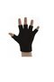 Fingerless Cut-Out Half Finger Gloves Unisex Black Winter