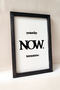 Inspirational Quotes" Painting with Black Wooden Frame - 20X30 cm - 2