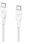 Braided USB-C to USB-C Cable 100W 2 Meters White USB-IF Certified Type-C Cable - 2