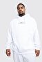 Handwritten Man Printed Unisex Oversize Oversize Hooded Sweatshirt