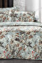 Emily Gray Double 100% Cotton Satin 300TC Duvet Cover Set - 2