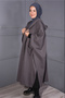 Stamp Pocket Hat Poncho Anthracite - 2