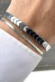 Steel chain and arrow direction men's bracelet