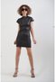 Black Glitter Mini Dress