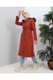 KMKKOMBİN WATER REPELLENT WINTER CLOTH WITH FUR INNER SIZED HIJAB COAT COAT - 8