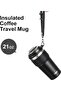 Ceramic CapInsulated Coffee Thermos with Hot Iced Beverage Hanger Double Wall Vacuum Leak Proof t2023 - 5