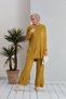 Women's Pocket Detailed Tunic and Trousers Corded Knitwear Set - 6