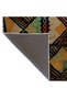 Dark Tone Multicolor Spiral Mixed Geometric Quadrilateral Shape Patterned Modern Decorative Carpet 2291 - 4