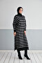 Wonderful Striped Knitwear Hijab Tunik - 5