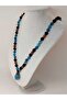Apatite - Hematite - Lava Stone & Wenge Tree Design Unisex Necklace (44355) - 4
