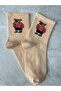 Set of 4 Teddy Bear Teddy Bear Unisex Scented Tennis College Socks - 6