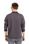 Men's Middle Age and Above Polo Collar Pocket Long Sleeve Ribbed Seasonal Sweatshirt 1219-brown Color - 5